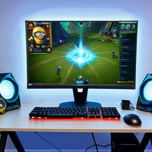 Home 12 리그 오브 레전드 매크로 플레이 - Skill-Training**
A dedicated League of Legends player in their teens practices last-hitting minions...