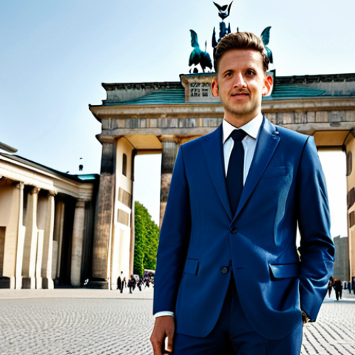 Home 3 리그 오브 레전드 글로벌 궁극기 활용 챔피언 - Berlin Architect**
"A professional architect in Berlin, Germany, standing confidently in front of t...