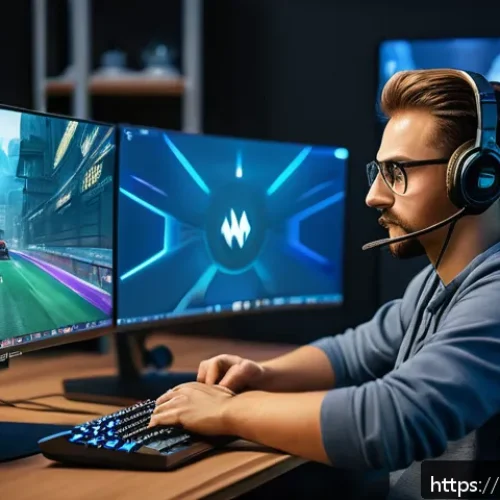 Home 17 리그 오브 레전드 강의 추천 - A professional esports coach sitting in a modern gaming studio, analyzing detailed League of Legends...